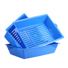 YES4PETS Lift and Sift Self Cleaning Kitty Litter Trays Cat Litter Tray Toilet Sifting Slotted Trays