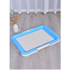 YES4PETS Large Portable Dog Potty Training Tray Pet Puppy Toilet Trays Loo Pad Mat Blue