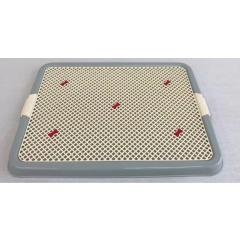 YES4PETS Large Portable Dog Potty Training Tray Pet Puppy Toilet Trays Loo Pad Mat Blue