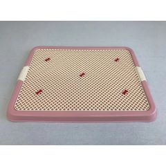 YES4PETS Large Portable Dog Potty Training Tray Pet Puppy Toilet Trays Loo Pad Mat Pink