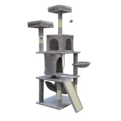 YES4PETS Large Cat Scratching Post Tree Scratcher Pole-Little Grey
