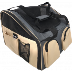 YES4PETS Pet Carrier Dog Cat Car Booster Seat Portable Soft Cage Travel-Grey