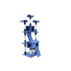 YES4PETS 170cm Cat Scratching Post Tree Post House Tower with Ladder Furniture Blue