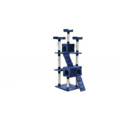 YES4PETS 180 cm Cat Kitten Scratching Post Tree W ladder-Blue