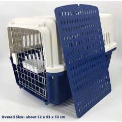 YES4PETS XL Dog Puppy Cat Crate Pet Rabbit Parrot Airline Carrier Cage W Bowl & Tray 72x53x53cm