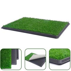 YES4PETS XL Indoor Dog Puppy Toilet Grass Training Mat Loo Pad Potty 76 X 51 cm