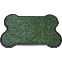 YES4PETS Dog Puppy Toilet Grass Potty Training Mat Loo Pad Bone Shape Indoor