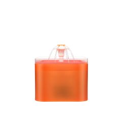 YES4PETS Dog Cat Water Feeder Automatic Electric Pet Water Fountain  Bowl Dispenser W LED Orange