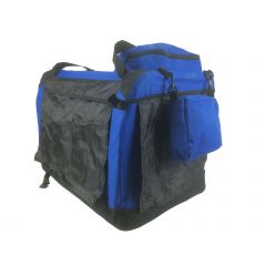 YES4PETS XL Foldable Pet Dog Puppy Cat Soft Crate With Curtain-Blue