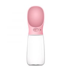YES4PETS 550ml Portable Pet Dog Puppy Cat Drinking Mug Water Feeder Bottle Valve Travel Bottle Pink
