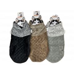 60cm Quilted Dog Jacket Coat Warm Winter Pet Clothes Vest Padded Windbreaker