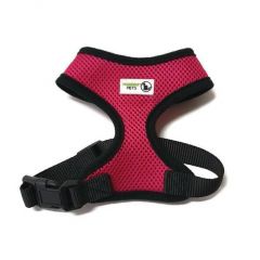 Pet Harness Soft Air Mesh Padded Adjustable - Moondidley Pets Small Pink