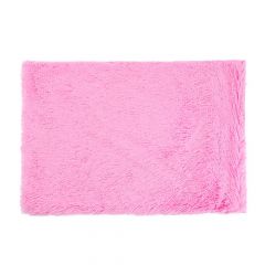 Fluffy Pet Blankets-Soft Faux Fur, Anti-Anxiety Cozy Throws for Cats and Dogs, M 80*55cm bright pink