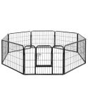 i.Pet 24" 8 Panel Dog Playpen Pet Exercise Cage Enclosure Fence Play Pen
