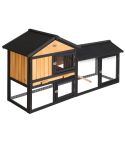i.Pet Chicken Coop Rabbit Hutch 165cm x 43cm x 86cm Extra Large Run House Cage Wooden Outdoor