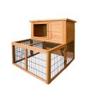 i.Pet Chicken Coop 96cm x 96cm x 100cm Rabbit Hutch Large Run Wooden Cage Outdoor House