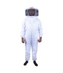 Beekeeping Bee Full Suit Standard Cotton With Round Head Veil  M