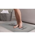 Extra Thick Memory Foam & Super Comfort Bath Rug Mat for Bathroom (60 x 40 cm, Grey)