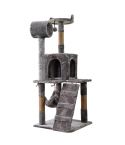 Furtastic 135cm Cat Tree Scratching Post - Silver Grey