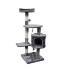 Furtastic 110cm Cat Tree Scratching Post - Silver Grey