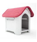 Dog Kennel House Plastic LUNA M PINK