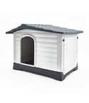 Paw Mate Blue Grey Dog Kennel House Plastic Weatherproof Outdoor Molly XXL