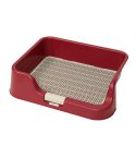 Dog Pet Potty Tray Training Toilet Raised Walls T1 WINE