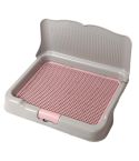 Dog Pet Potty Tray Training Toilet Detachable Wall T2 GREY