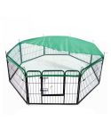 Pet Playpen Heavy Duty Foldable Dog Cage 8 Panel 32in with Cover