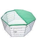 Pet Playpen Foldable Dog Cage 8 Panel 42in with Cover