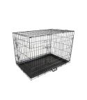 Wire Dog Cage Foldable Crate Kennel 24in with Tray
