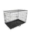 Wire Dog Cage Foldable Crate Kennel 42in with Tray