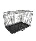 Wire Dog Cage Foldable Crate Kennel 48in with Tray