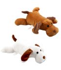 YES4PETS 2 x Pet Puppy Dog Toy Play Animal Plush Toy Soft Dog w Squeak 30cm Toy