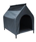 Grey XL Waterproof Portable Flea and Mite Resistant Dog Kennel House Nest Outdoor Indoor