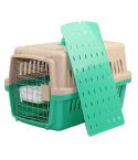 YES4PETS Small Dog Cat Crate Pet Airline Carrier Cage With Bowl and Tray-Green