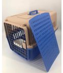 YES4PETS Large Dog Cat Crate Pet Carrier Rabbit Airline Cage With Tray And Bowl Blue