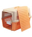 YES4PETS Large Dog Cat Crate Pet Carrier Rabbit Airline Cage With Tray And Bowl Orange
