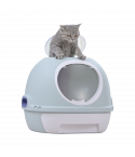 YES4PETS Hooded Cat Toilet Litter Box Tray House With Drawer & Scoop Blue