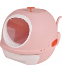 YES4PETS Hooded Cat Toilet Litter Box Tray House With Drawer and Scoop Pink