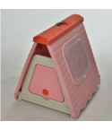 YES4PETS Small Foldable Plastic Pet Dog Puppy Cat House Kennel Pink