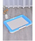 YES4PETS Large Portable Dog Potty Training Tray Pet Puppy Toilet Trays Loo Pad Mat Blue