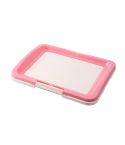 YES4PETS Large Portable Dog Potty Training Tray Pet Puppy Toilet Trays Loo Pad Mat Pink