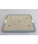 YES4PETS Small Portable Dog Potty Training Tray Mat Pet Puppy Toilet Trays Loo Pad Blue