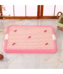 YES4PETS Small Portable Dog Potty Training Tray Mat Pet Puppy Toilet Trays Loo Pad Pink