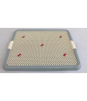YES4PETS Large Portable Dog Potty Training Tray Pet Puppy Toilet Trays Loo Pad Mat Blue