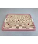 YES4PETS Large Portable Dog Potty Training Tray Pet Puppy Toilet Trays Loo Pad Mat Pink