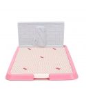 YES4PETS Large Portable Dog Potty Training Tray Pet Puppy Toilet Trays Loo Pad Mat Pink