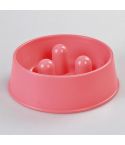 YES4PETS 1 x XL Pet Anti Gulp Feeder Bowl Dog Cat Puppy slow food Interactive Dish Pink