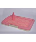 YES4PETS Medium Portable Dog Potty Training Tray Pet Puppy Toilet Trays Loo Pad Mat Pink